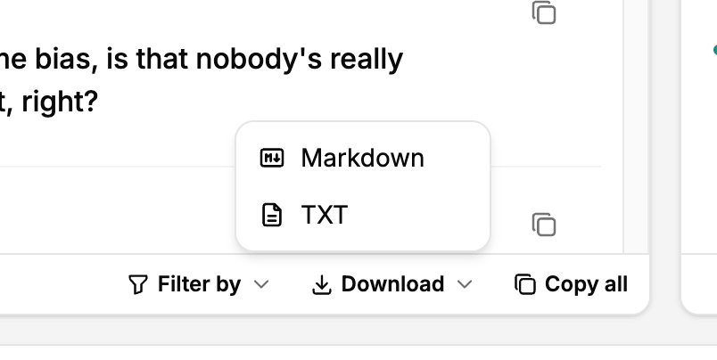 Copy or Download Quotes Without Extra Cleanup