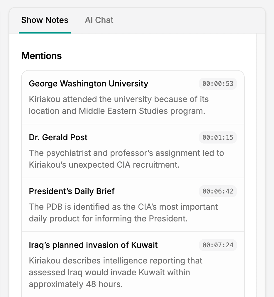 Keep Track of the References Mentioned