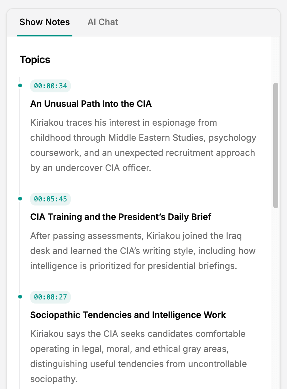 Organize Topics with Timestamps