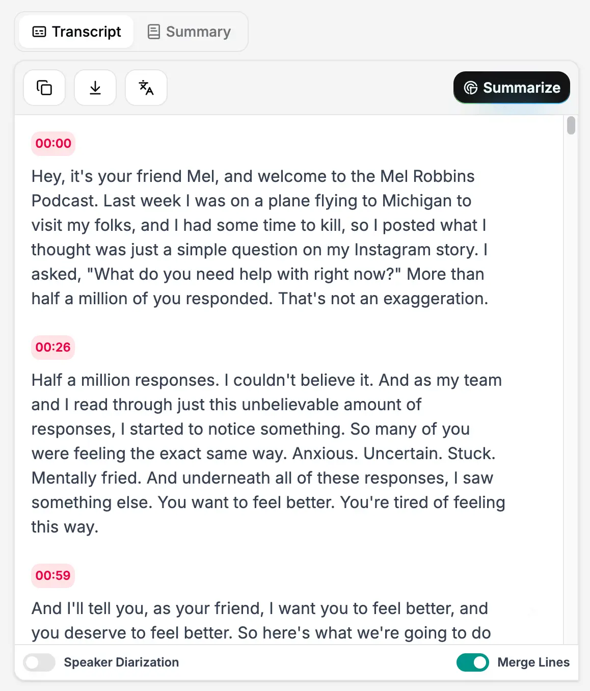 Get the Full Transcript in Just a Few Clicks