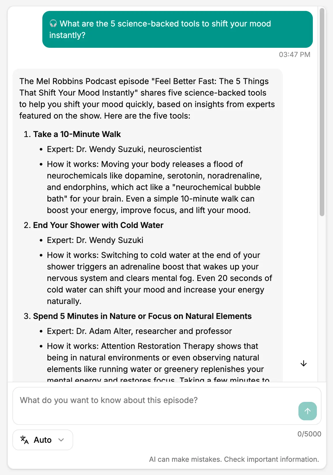 Save Time on Long Mel Robbins Episodes