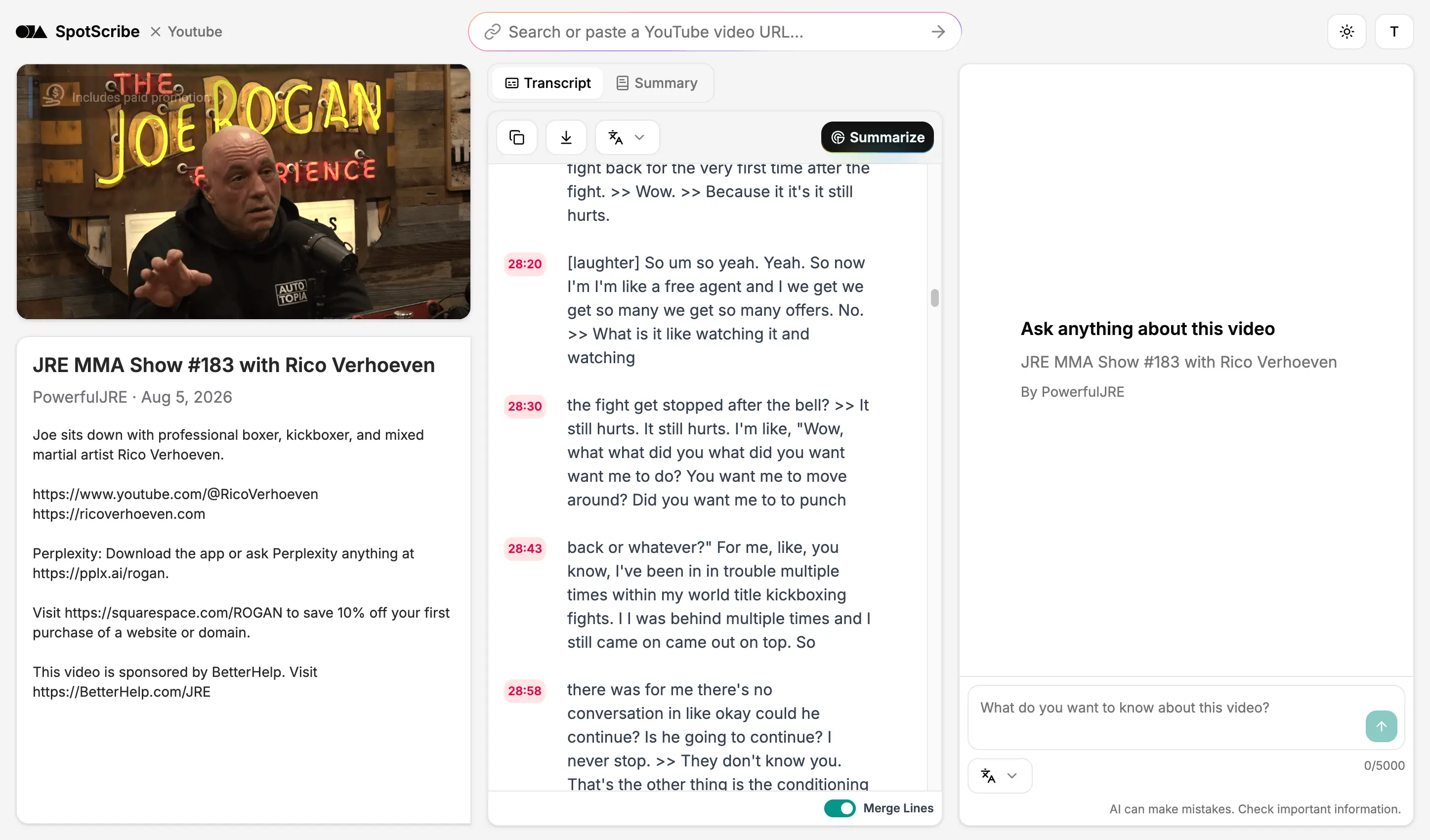 Transcribe Podcast Interviews