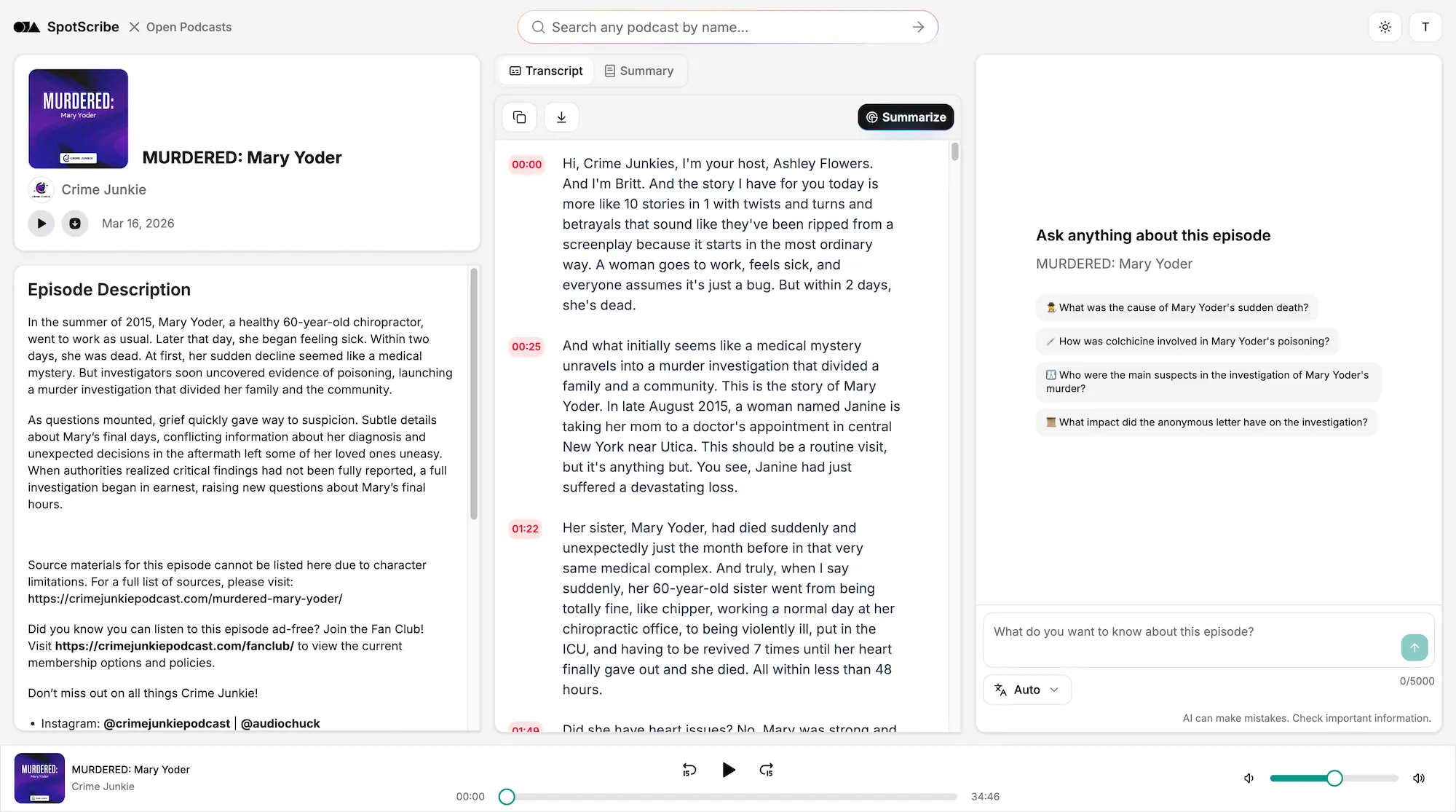 Podcast Sound to Text Converter