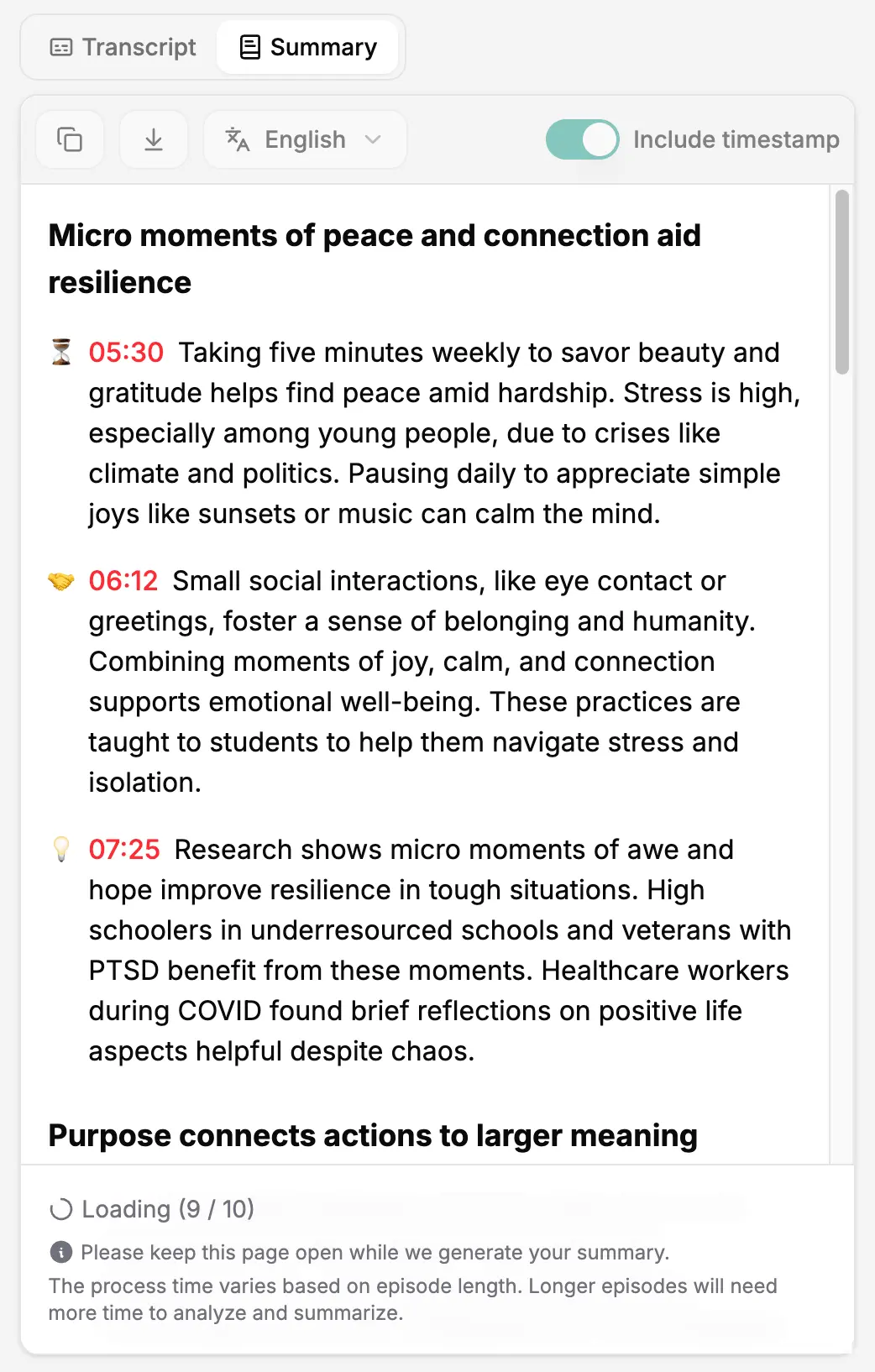 Read, Summarize and Reuse any YouTube Podcast